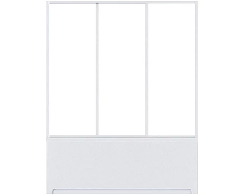 Заказать Шторка на ванну Bas Кэмерон 120 ШТ00067 профиль Белый стекло прозрачное в магазине сантехники Santeh-Crystal.ru