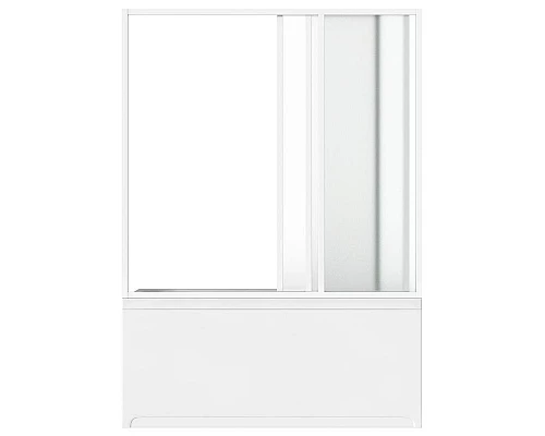 Заказать Шторка на ванну Bas Ямайка 180 ШТ00071 профиль Белый стекло прозрачное в магазине сантехники Santeh-Crystal.ru