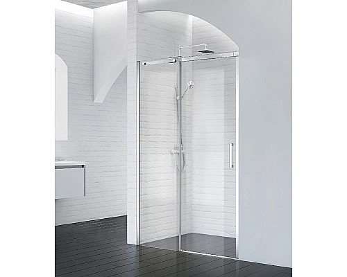 Приобрести Душевая дверь BelBagno Acqua 100 ACQUA-BF-1-100-C-Cr профиль Хром стекло прозрачное в магазине сантехники Santeh-Crystal.ru