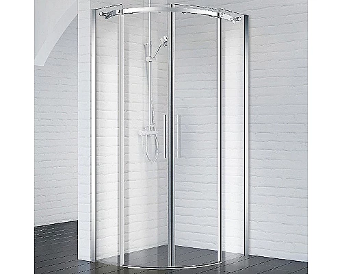 Приобрести Душевой уголок BelBagno Acqua 80x80 ACQUA-R-2-80-C-Cr профиль Хром стекло прозрачное в магазине сантехники Santeh-Crystal.ru