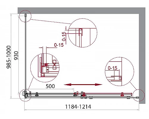 Заказать Душевой уголок BelBagno Acqua 120х100 ACQUA-AH-1-120/100-C-Cr профиль Хром стекло прозрачное в магазине сантехники Santeh-Crystal.ru