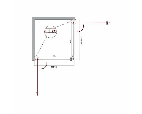 Приобрести Душевой уголок BelBagno Etna 70х70 ETNA-A-2-70-C-Cr профиль Хром стекло прозрачное в магазине сантехники Santeh-Crystal.ru