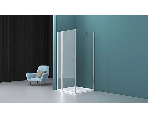 Заказать Душевой уголок BelBagno Etna 100х90 ETNA-AH-12-100/90-C-Cr профиль Хром стекло прозрачное в магазине сантехники Santeh-Crystal.ru