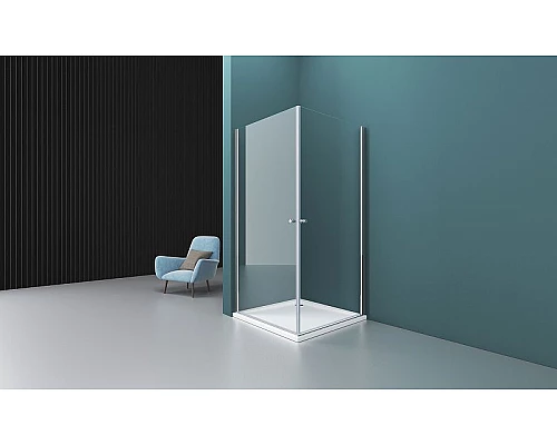 Купить Душевой уголок BelBagno Etna 70х80 ETNA-AH-2-70/80-C-Cr профиль Хром стекло прозрачное в магазине сантехники Santeh-Crystal.ru