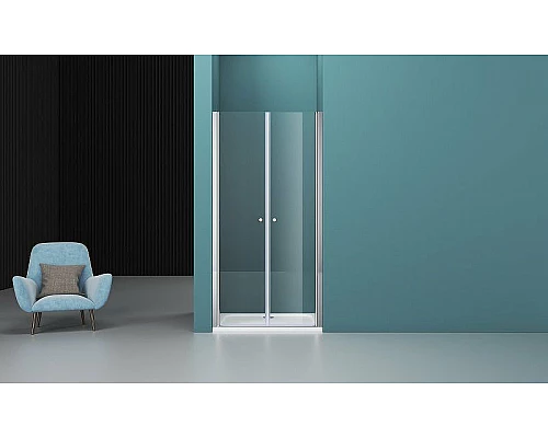 Заказать Душевая дверь BelBagno Etna 130 ETNA-B-2-130-C-Cr профиль Хром стекло прозрачное в магазине сантехники Santeh-Crystal.ru