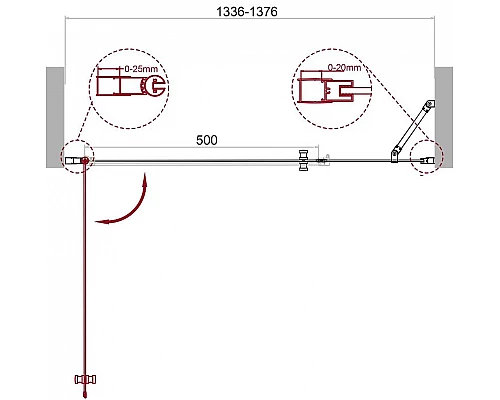 Купить Душевая дверь BelBagno Etna 140 ETNA-B-11-80+60-C-Cr профиль Хром стекло прозрачное в магазине сантехники Santeh-Crystal.ru