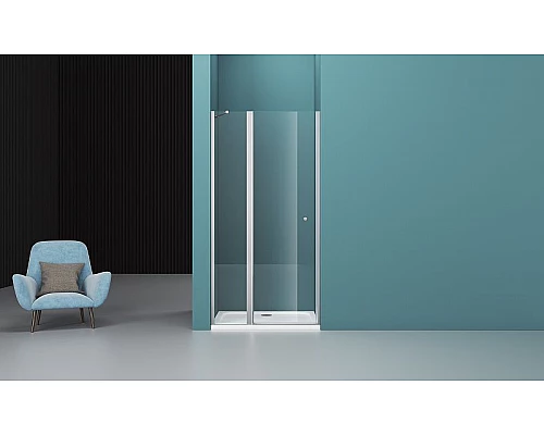 Купить Душевая дверь BelBagno Etna 120 ETNA-B-12-60/60-C-Cr-90 профиль Хром стекло прозрачное в магазине сантехники Santeh-Crystal.ru