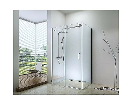 Купить Душевой уголок Berges Gelios 100х80 061003 профиль Хром стекло прозрачное в магазине сантехники Santeh-Crystal.ru