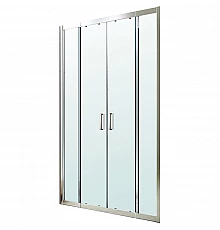 Душевая дверь Berges Porta 140-160 063102 профиль Хром сильвер стекло прозрачное