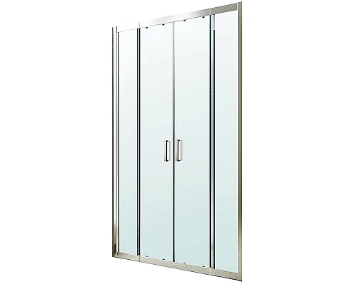 Приобрести Душевая дверь Berges Porta 140-160 063102 профиль Хром сильвер стекло прозрачное в магазине сантехники Santeh-Crystal.ru