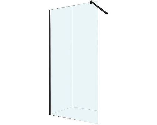 Приобрести Душевая перегородка Berges Sky Black 110х200 064011 профиль Черный матовый стекло прозрачное в магазине сантехники Santeh-Crystal.ru