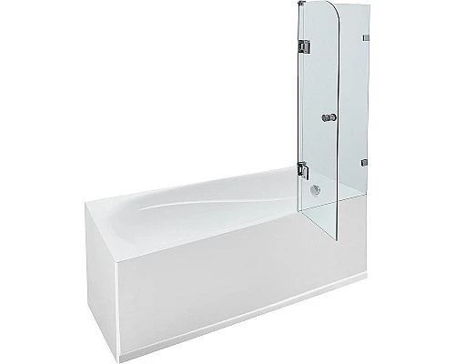 Купить Шторка на ванну Byon T 80x145 Ц0000168 профиль Хром стекло прозрачное в магазине сантехники Santeh-Crystal.ru