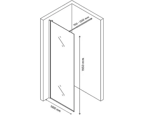 Приобрести Душевая перегородка Cerutti SPA Muza 100x100 T100 профиль Черный стекло прозрачное в магазине сантехники Santeh-Crystal.ru