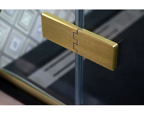 Приобрести Душевая дверь Cezares Bellagio 120 BELLAGIO-B-12-120-C-BORO профиль Золото брашированное стекло прозрачное в магазине сантехники Santeh-Crystal.ru