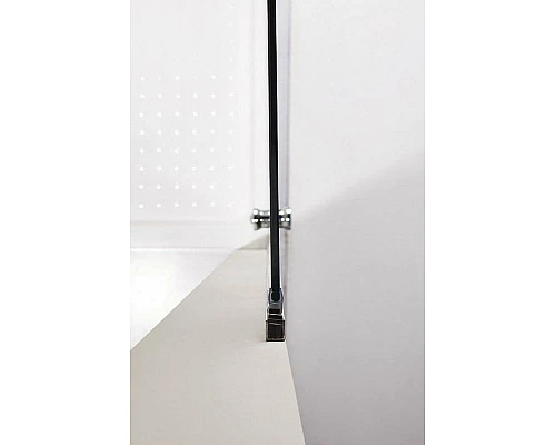 Купить Душевая дверь Cezares Eco 90 ECO-O-B-1-90-C-NERO профиль Черный стекло прозрачное в магазине сантехники Santeh-Crystal.ru