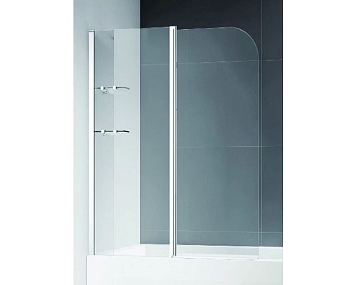 Приобрести Шторка на ванну Cezares Eco V-12 120x140 ECO-O-V-12-120/140-C-Cr 120x140 профиль Хром стекло прозрачное в магазине сантехники Santeh-Crystal.ru