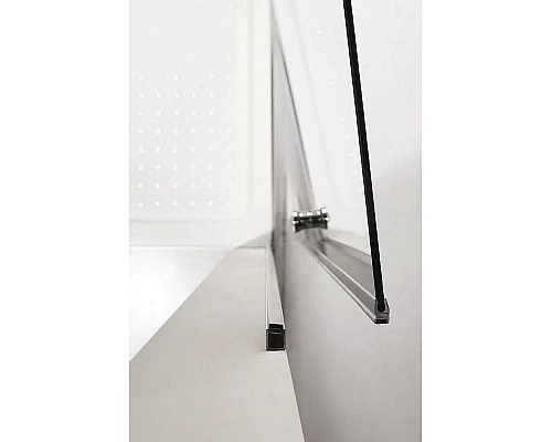 Купить Душевая дверь Cezares Eco 90 ECO-O-B-1-90-P-Cr профиль Хром стекло рифленое в магазине сантехники Santeh-Crystal.ru