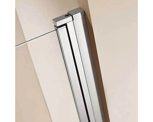 Купить Душевая дверь Cezares Eco 90 ECO-O-B-1-90-P-Cr профиль Хром стекло рифленое в магазине сантехники Santeh-Crystal.ru