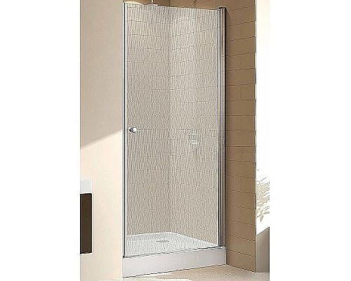 Купить Душевая дверь Cezares Eco 90 ECO-O-B-1-90-P-Cr профиль Хром стекло рифленое в магазине сантехники Santeh-Crystal.ru