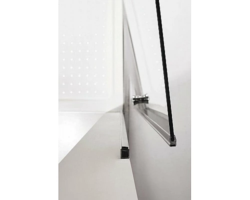 Купить Душевая дверь Cezares Eco 85 ECO-O-B-1-85-P-Cr профиль Хром стекло рифленое в магазине сантехники Santeh-Crystal.ru