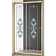 Приобрести Душевая дверь Cezares Giubileo BF 120 профиль Золото стекло прозрачное с матовым принтом в магазине сантехники Santeh-Crystal.ru