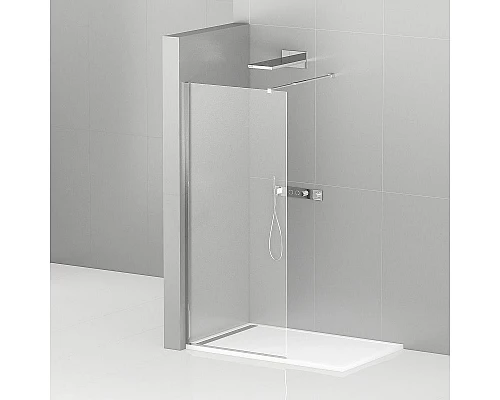 Заказать Душевая перегородка Cezares Liberta 140 LIBERTA-L-1-140-C-Cr профиль Хром стекло прозрачное в магазине сантехники Santeh-Crystal.ru