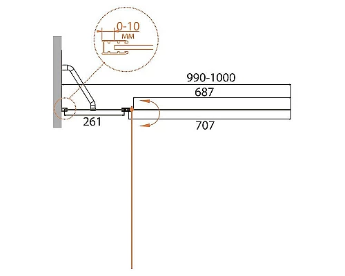 Приобрести Шторка на ванну Cezares Relax 100 L RELAX-V-11-100/140-P-Bi-L профиль Серый стекло рифленое в магазине сантехники Santeh-Crystal.ru