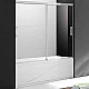 Купить Шторка на ванну Cezares Tandem Soft 150x145 TANDEM-SOFT-VF-2-150/145-C-Cr-IV профиль Хром стекло прозрачное в магазине сантехники Santeh-Crystal.ru