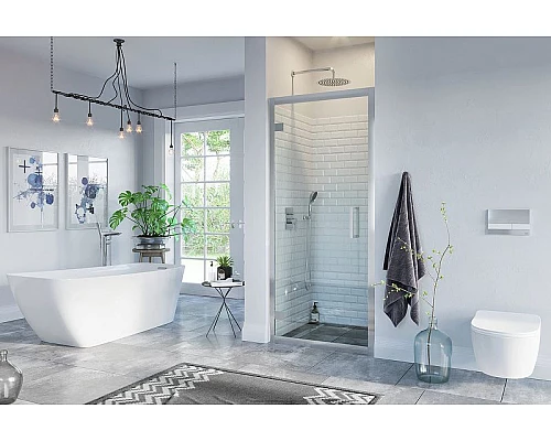 Заказать Душевая дверь Excellent 600 90 KAAC.1905.900.LP профиль Хром стекло прозрачное в магазине сантехники Santeh-Crystal.ru