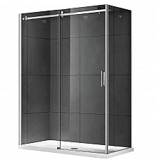 Душевой уголок Gemy Modern Gent S25191B-A6-90 150х90 профиль Хром стекло прозрачное