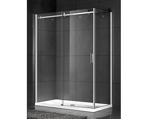 Купить Душевой уголок Gemy Modern Gent S25191B-A6-90 150х90 профиль Хром стекло прозрачное в магазине сантехники Santeh-Crystal.ru