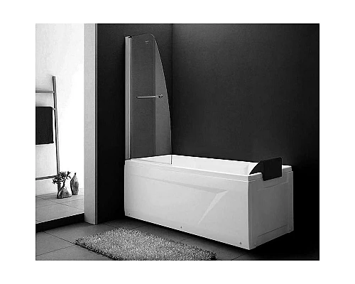 Приобрести Шторка на ванну Gemy New Rockcoco 80х140 профиль Хром стекло прозрачное в магазине сантехники Santeh-Crystal.ru