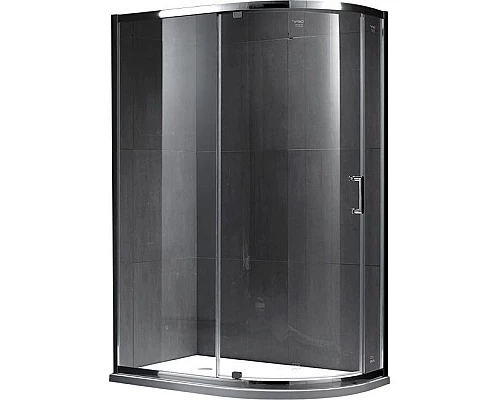 Купить Душевой уголок Gemy Sunny Bay 100х90 профиль Хром стекло прозрачное в магазине сантехники Santeh-Crystal.ru