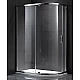 Купить Душевой уголок Gemy Sunny Bay 100х90 профиль Хром стекло прозрачное в магазине сантехники Santeh-Crystal.ru