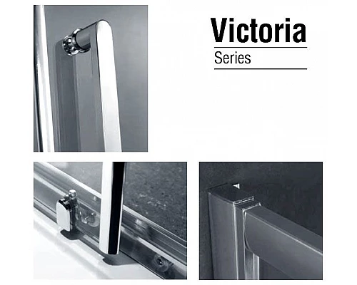 Купить Душевой уголок Gemy Victoria 80х80 S30062M профиль Хром стекло матовое в магазине сантехники Santeh-Crystal.ru