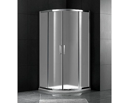 Купить Душевой уголок Gemy Victoria 80х80 S30062M профиль Хром стекло матовое в магазине сантехники Santeh-Crystal.ru