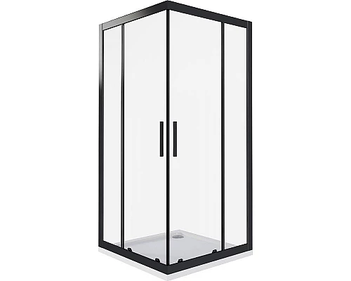 Приобрести Душевой уголок Good Door Cofe CR-90-C-B 90x90 КФ00006 профиль Черный стекло прозрачное в магазине сантехники Santeh-Crystal.ru