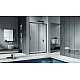 Приобрести Душевая дверь Good Door Cofe WTW-120-C-B 120 КФ00011 профиль Черный стекло прозрачное в магазине сантехники Santeh-Crystal.ru