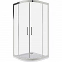 Душевой уголок Good Door Cofe R-80-C-CH 80x80 КФ00021 профиль Хром стекло прозрачное