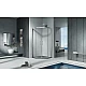 Купить Душевой уголок Good Door Cofe R-100-C-CH 100x100 КФ00023 профиль Хром стекло прозрачное в магазине сантехники Santeh-Crystal.ru