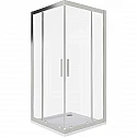 Душевой уголок Good Door Cofe CR-80-C-CH 80x80 КФ00025 профиль Хром стекло прозрачное