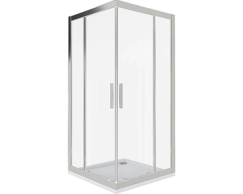 Приобрести Душевой уголок Good Door Cofe CR-100-C-CH 100x100 КФ00027 профиль Хром стекло прозрачное в магазине сантехники Santeh-Crystal.ru