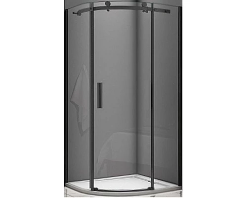 Заказать Душевой уголок Good Door Galaxy R-100-C-B 100x100 профиль Черный стекло прозрачное в магазине сантехники Santeh-Crystal.ru