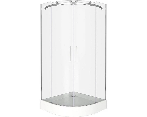 Купить Душевой уголок Good Door Galaxy R-TD-100-C-CH 100x100 профиль Хром стекло прозрачное в магазине сантехники Santeh-Crystal.ru