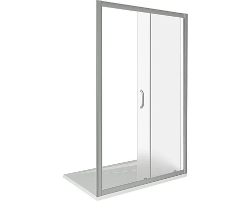 Приобрести Душевая дверь в нишу Good Door Infinity WTW-130-G-CH 130 профиль Хром стекло матовое в магазине сантехники Santeh-Crystal.ru