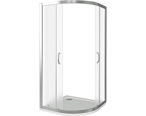Заказать Душевой уголок Good Door Infinity R-80-G-CH 80x80 профиль Хром стекло Грейп в магазине сантехники Santeh-Crystal.ru