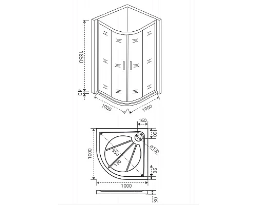 Приобрести Душевой уголок Good Door Infinity R-100-G-CH 100x100 профиль Хром стекло Грейп в магазине сантехники Santeh-Crystal.ru