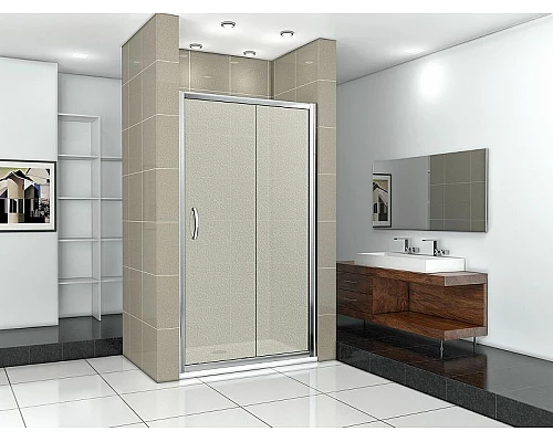 Приобрести Душевая дверь Good Door Infinity WTW-140-G-CH 140 профиль Хром стекло Грейп в магазине сантехники Santeh-Crystal.ru