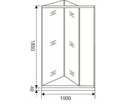 Заказать Душевая дверь Good Door Infinity SD-100-G-CH 100 профиль Хром стекло Грейп в магазине сантехники Santeh-Crystal.ru