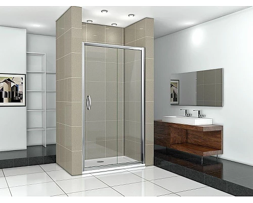 Приобрести Душевая дверь Good Door Infinity WTW-120-C-CH 120 профиль Хром стекло прозрачное в магазине сантехники Santeh-Crystal.ru